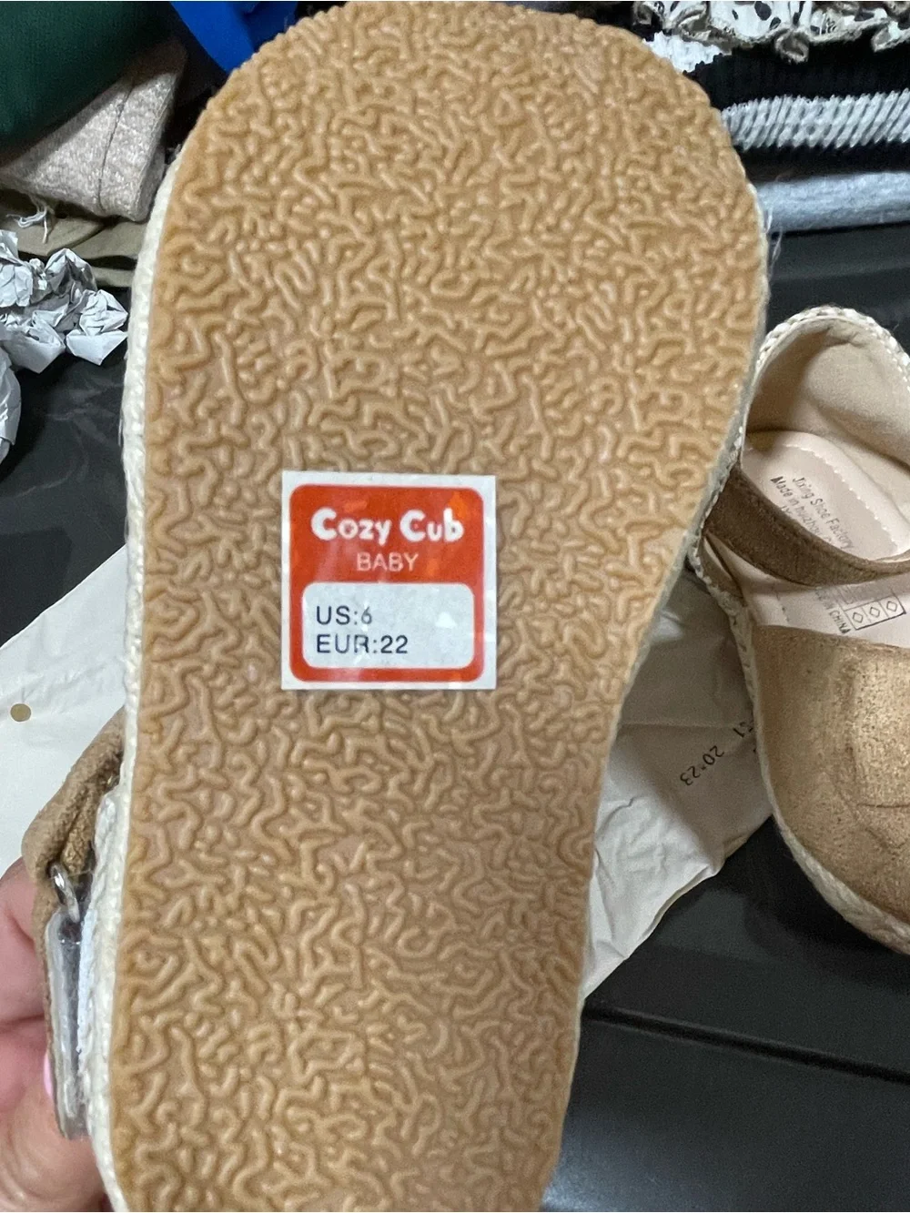New Little girls size 6 Brown Bow Espadrille Mary Janes Cozy Pixies